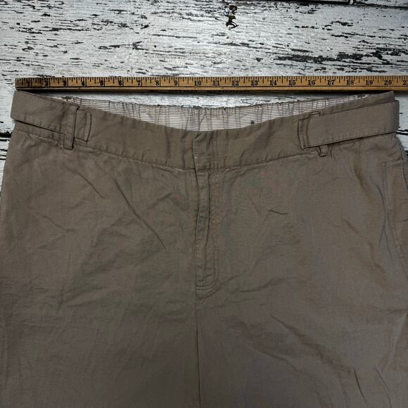 Soft Surroundings Linen Blend Bermuda Shorts Size 2X Khaki Tan Colored 5EW37 - Picture 3 of 10